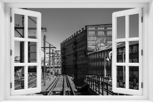 Fototapeta Naklejka Na Ścianę Okno 3D - Industrial Railroad Track