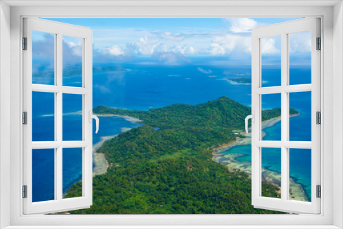 Fototapeta Naklejka Na Ścianę Okno 3D - Chuuk Islands aerial view
