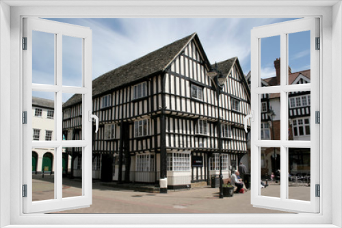 Fototapeta Naklejka Na Ścianę Okno 3D - The town centre in Evesham, Worcestershire, UK