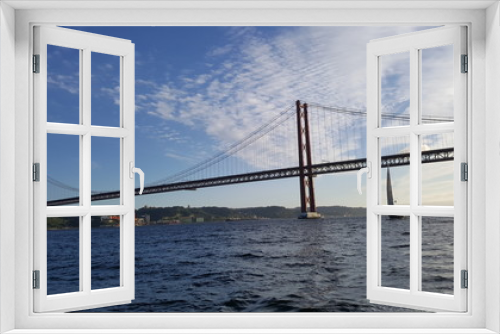 Fototapeta Naklejka Na Ścianę Okno 3D - Lissabon Brücke