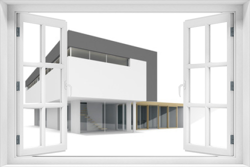 Fototapeta Naklejka Na Ścianę Okno 3D - Modern house