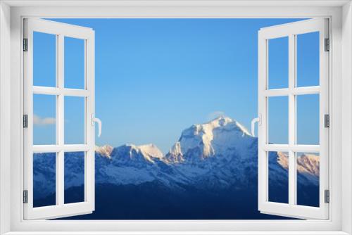 Fototapeta Naklejka Na Ścianę Okno 3D - A beautiful picture of Annapurna Peaks, Poon Hill, Nepal