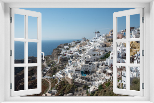 Fototapeta Naklejka Na Ścianę Okno 3D - Santorini