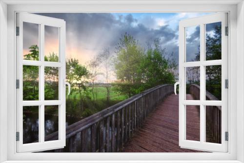 Fototapeta Naklejka Na Ścianę Okno 3D - Brücke über die Breg