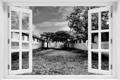 Fototapeta Naklejka Na Ścianę Okno 3D - Tarrafal camp (Campo da Morte Lenta) was a prison camp in the Portuguese colony of Cape Verde