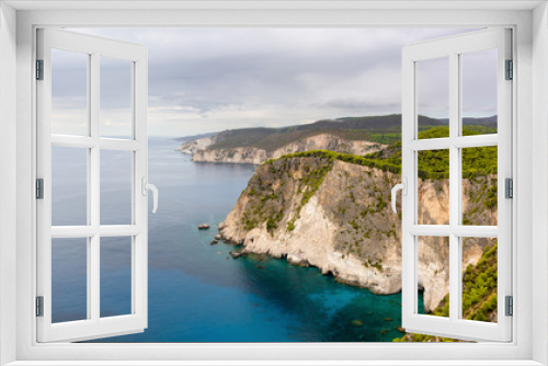 Fototapeta Naklejka Na Ścianę Okno 3D - Beautiful view of Cliffs of Keri on Zakynthos island. Greece
