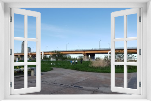 Fototapeta Naklejka Na Ścianę Okno 3D - 荒川の橋