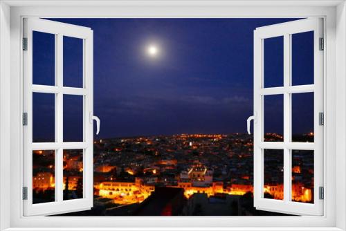 Fototapeta Naklejka Na Ścianę Okno 3D - A unique and elegant night in Fes, Morocco, with a  stunning night view over the Medina.