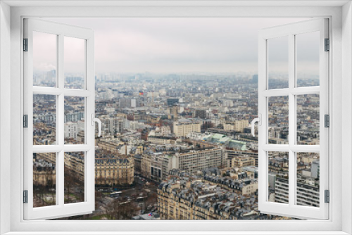 Fototapeta Naklejka Na Ścianę Okno 3D - Techos de París vistos desde la Torre Eiffel