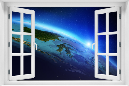 Fototapeta Naklejka Na Ścianę Okno 3D - Planet Earth from space. 3d rendering