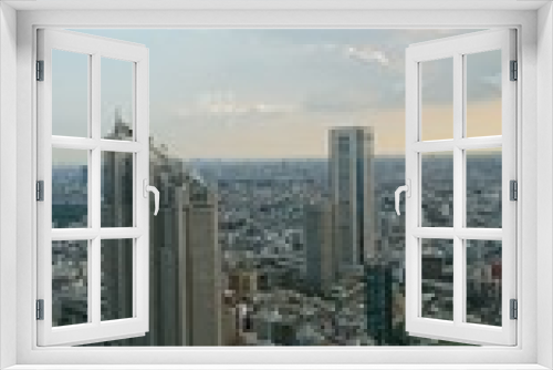 Fototapeta Naklejka Na Ścianę Okno 3D - 東京都庁の展望台からの景色