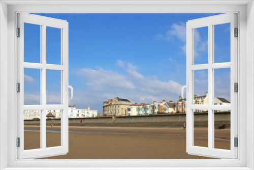Fototapeta Naklejka Na Ścianę Okno 3D - Burnham on Sea, Somerset from the beach
