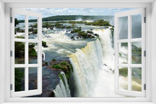 Fototapeta Naklejka Na Ścianę Okno 3D - Wodospady Iguazu