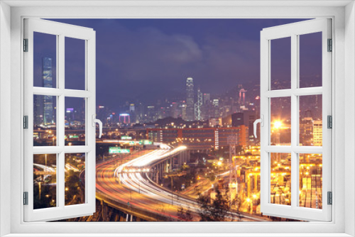Fototapeta Naklejka Na Ścianę Okno 3D - Hong Kong Bridge of transportation