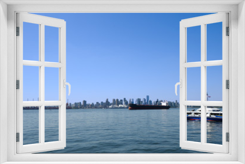 Fototapeta Naklejka Na Ścianę Okno 3D - Vancouver Skyline