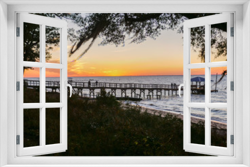 Fototapeta Naklejka Na Ścianę Okno 3D - Mobile Bay Sunset near Daphne Alabama