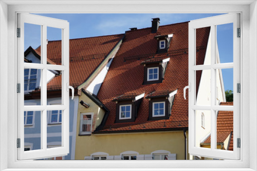 Fototapeta Naklejka Na Ścianę Okno 3D - European style house roof in Germany.
