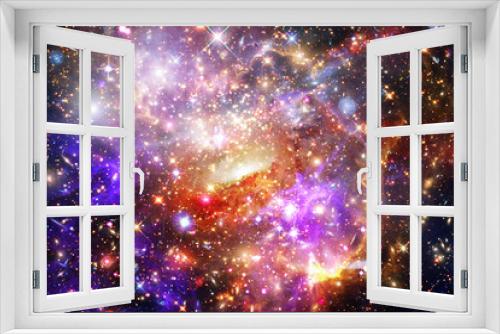 Fototapeta Naklejka Na Ścianę Okno 3D - Highly detailed epic galaxy and stars. The elements of this image furnished by NASA.
