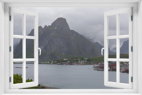 Fototapeta Naklejka Na Ścianę Okno 3D - Beautiful Norwegian landscape. view of the fjords. Norway ideal fjord reflection in clear water