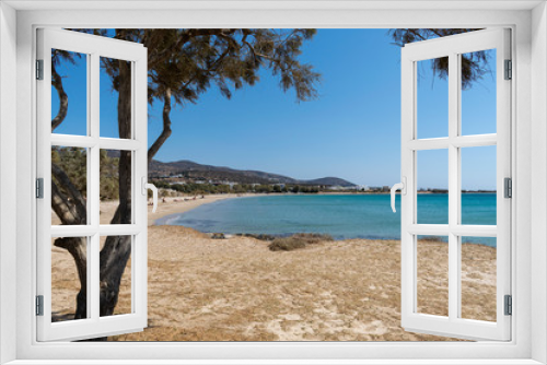 Fototapeta Naklejka Na Ścianę Okno 3D - Piso Aliki beach on Paros island in Greece
