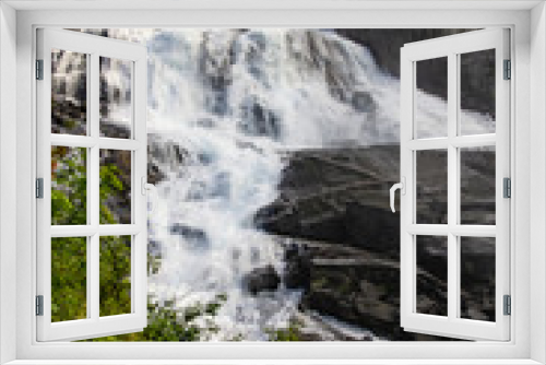 Fototapeta Naklejka Na Ścianę Okno 3D - Cascade en Hardangervidda