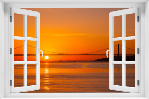 Fototapeta Naklejka Na Ścianę Okno 3D - Lisbon  Sunrise