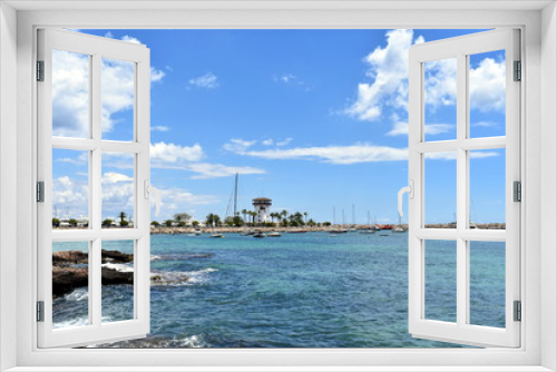 Fototapeta Naklejka Na Ścianę Okno 3D - Seaport Costa d'en Blanes, next Marineland