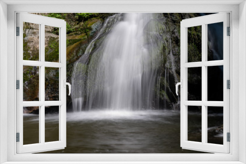 Fototapeta Naklejka Na Ścianę Okno 3D - Wasserfall in der Rötenbachschlucht Schwarzwald