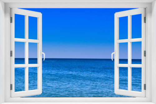 Fototapeta Naklejka Na Ścianę Okno 3D - blue sky and sea horizon 