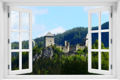 Fototapeta Naklejka Na Ścianę Okno 3D - Burg Gallenstein, St. Gallen in der Steiermark