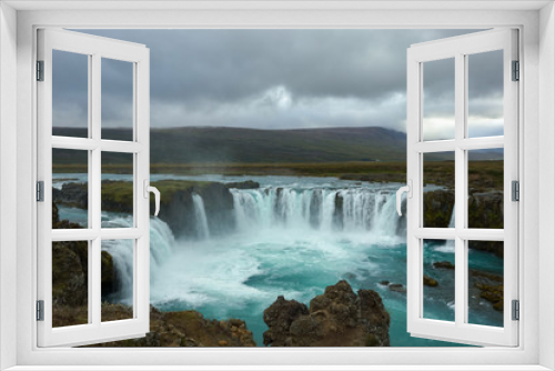 Fototapeta Naklejka Na Ścianę Okno 3D - Goðafoss waterfall in northern Iceland