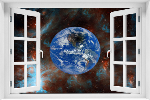 Fototapeta Naklejka Na Ścianę Okno 3D - View of the earth from the cosmos. The elements of this image furnished by NASA.