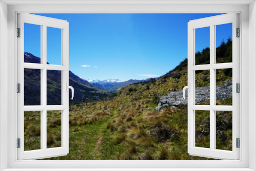 Fototapeta Naklejka Na Ścianę Okno 3D - Panoramic view of a mountain landscape