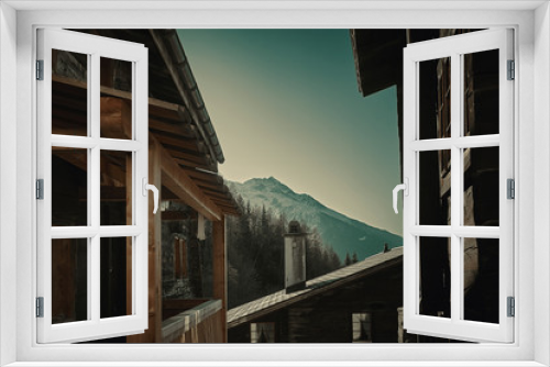 Fototapeta Naklejka Na Ścianę Okno 3D - Berghütte,Mountain Hut