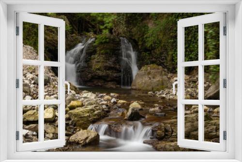 Fototapeta Naklejka Na Ścianę Okno 3D - Piminoro waterfall, in the Aspromonte national park.
