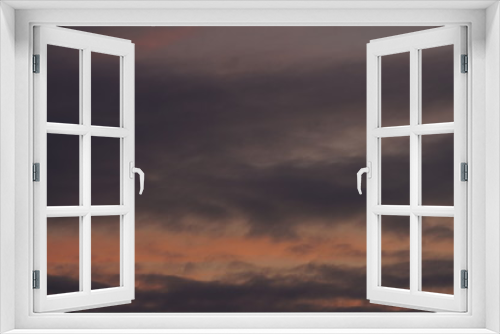 Fototapeta Naklejka Na Ścianę Okno 3D - Dämmerung am Himmel mit Abendrot