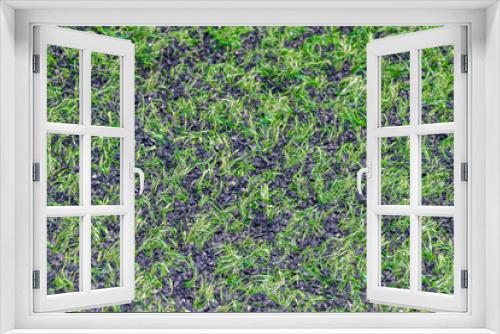 Fototapeta Naklejka Na Ścianę Okno 3D - Close up of artificial turf.