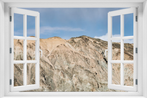Fototapeta Naklejka Na Ścianę Okno 3D - Barren mountains on rocky desert landscape
