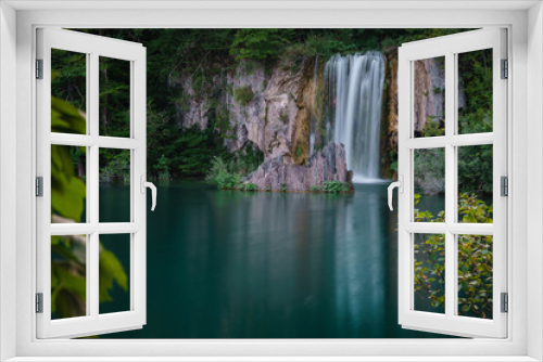 Fototapeta Naklejka Na Ścianę Okno 3D - Waterfalls of the Plitvice Lakes in Croatia