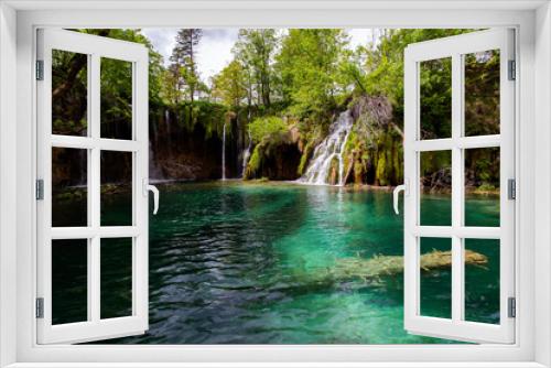 Fototapeta Naklejka Na Ścianę Okno 3D - Plitvice lakes national park in Croatia landscape