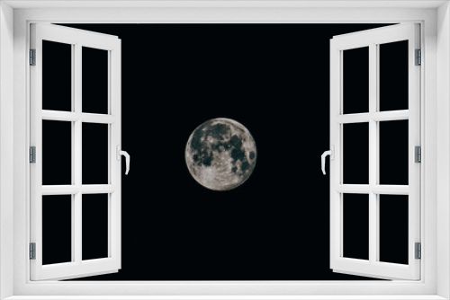 Fototapeta Naklejka Na Ścianę Okno 3D - the moon and the earth
