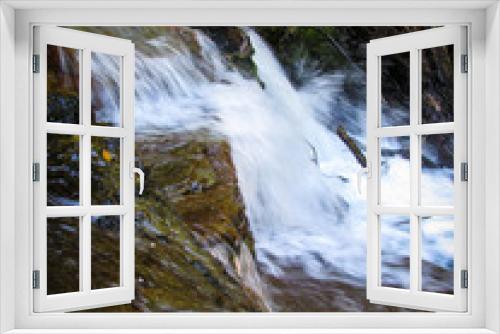 Fototapeta Naklejka Na Ścianę Okno 3D - Downstream water of Liffey falls or previously called Tellerpangger by the Tasmanian Aborigines. Suitable for spa image or to illustrate a dream meaning. Waterfall symbolizes of letting things go