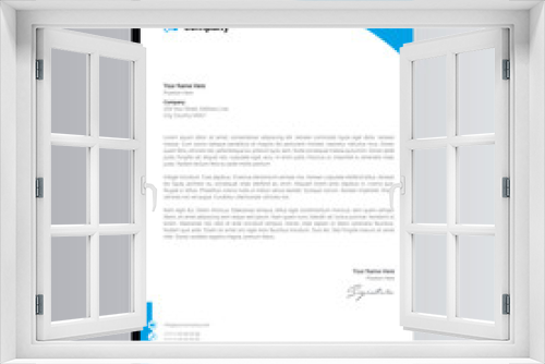 Clean And Corporate Letterhead Template Design