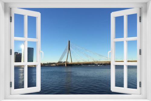 Fototapeta Naklejka Na Ścianę Okno 3D - Riga in Lettland im Winter 2015