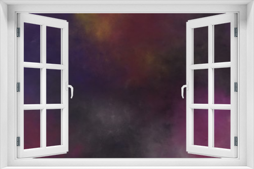 Fototapeta Naklejka Na Ścianę Okno 3D - beautiful vintage abstract painted background with very dark violet, old mauve and dim gray colors. background with space for text or image