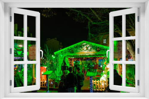 Fototapeta Naklejka Na Ścianę Okno 3D - Grand Marche de Noel, Bordeaux Christmas market in France