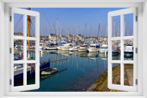Fototapeta Naklejka Na Ścianę Okno 3D - Port of Saint-Vaast-la-Hougue, a commune in the peninsula of Cotentin in the Manche department in Lower Normandy in north-western France