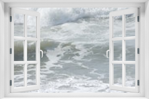 Fototapeta Naklejka Na Ścianę Okno 3D - detalle de olas de la playa 