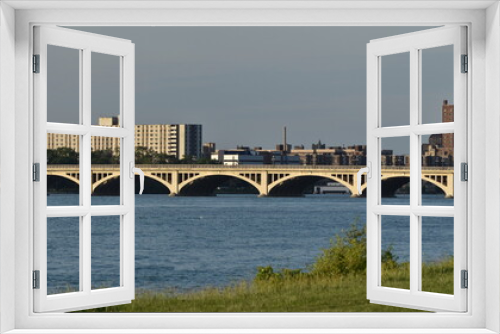 Fototapeta Naklejka Na Ścianę Okno 3D - Bridge in Detroit, Michigan