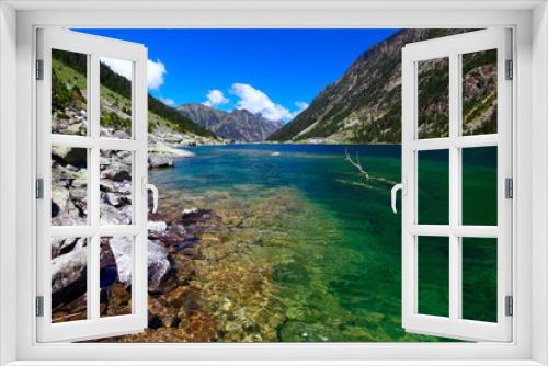 Fototapeta Naklejka Na Ścianę Okno 3D - Le lac et le refuge de Gaube Cauterets Hautes-Pyrénées